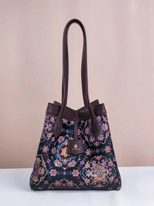 Titelbild der Lady Dai Tasche von Sinodreams, handgefertigte Luxus Brokat Handtasche in exklusiver Boutique Qualität