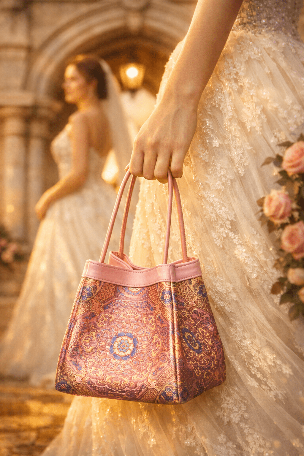 Phoenix Grace – Luxus Brocade Handtasche für Damen | Sinodreams - sinodreams.ch
